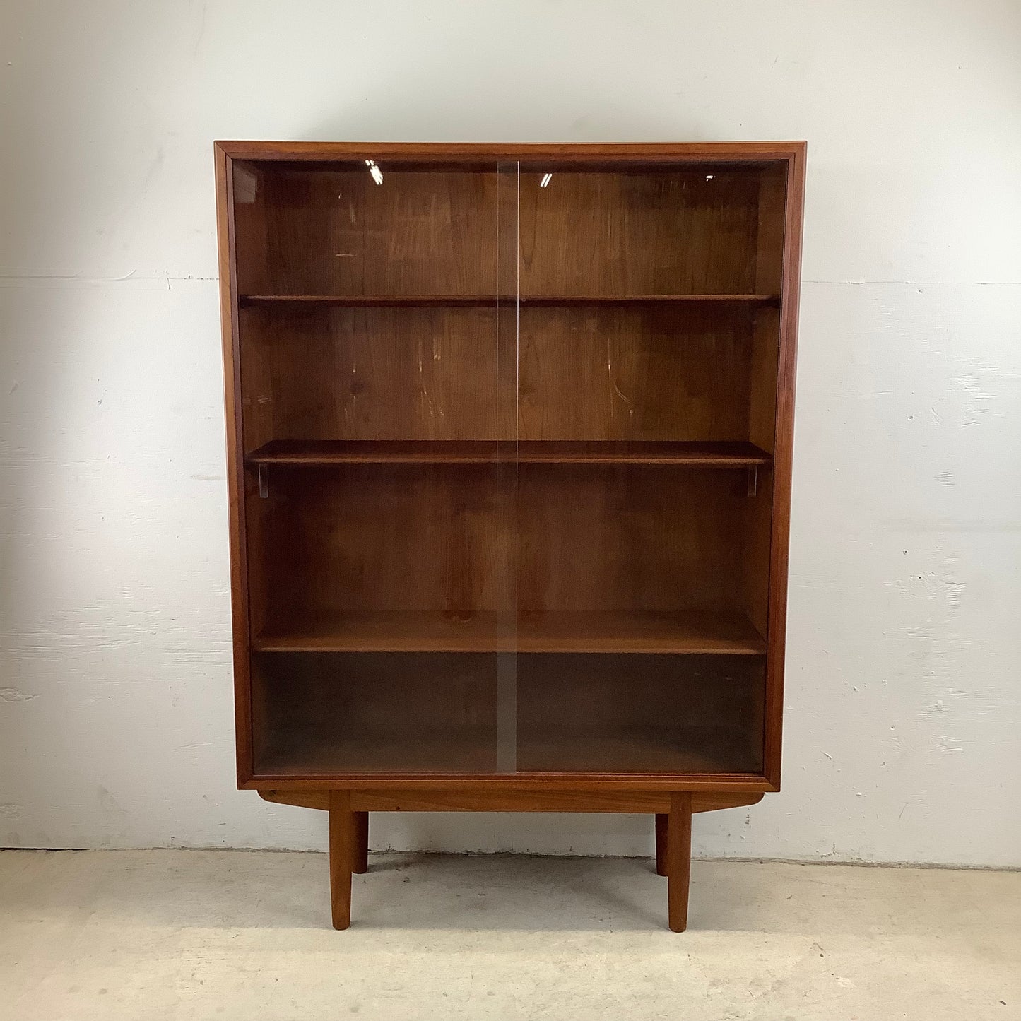 Scandinavian Modern Teak Bookcase by Børge Mogenson