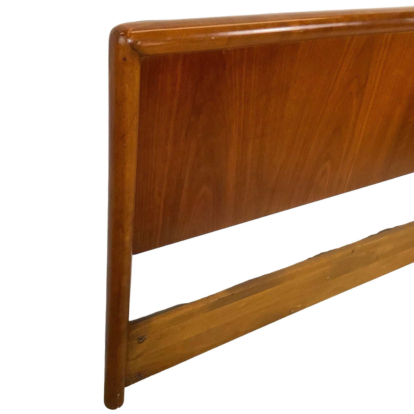 MCM Minimalist Walnut Headboard Attr. Robsjohn-Gibbings, Full