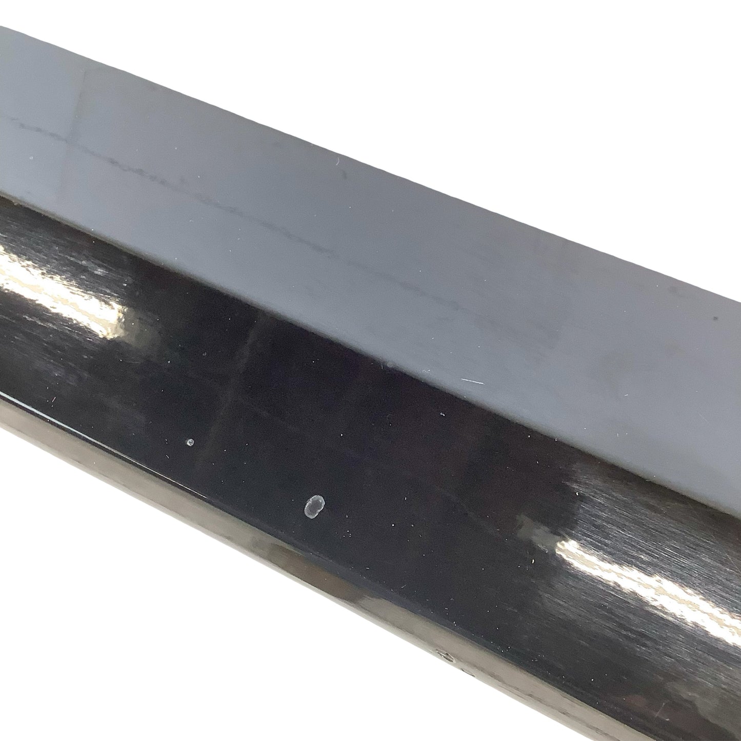Postmodern Black Lacquer Console Table – Sculptural Legs