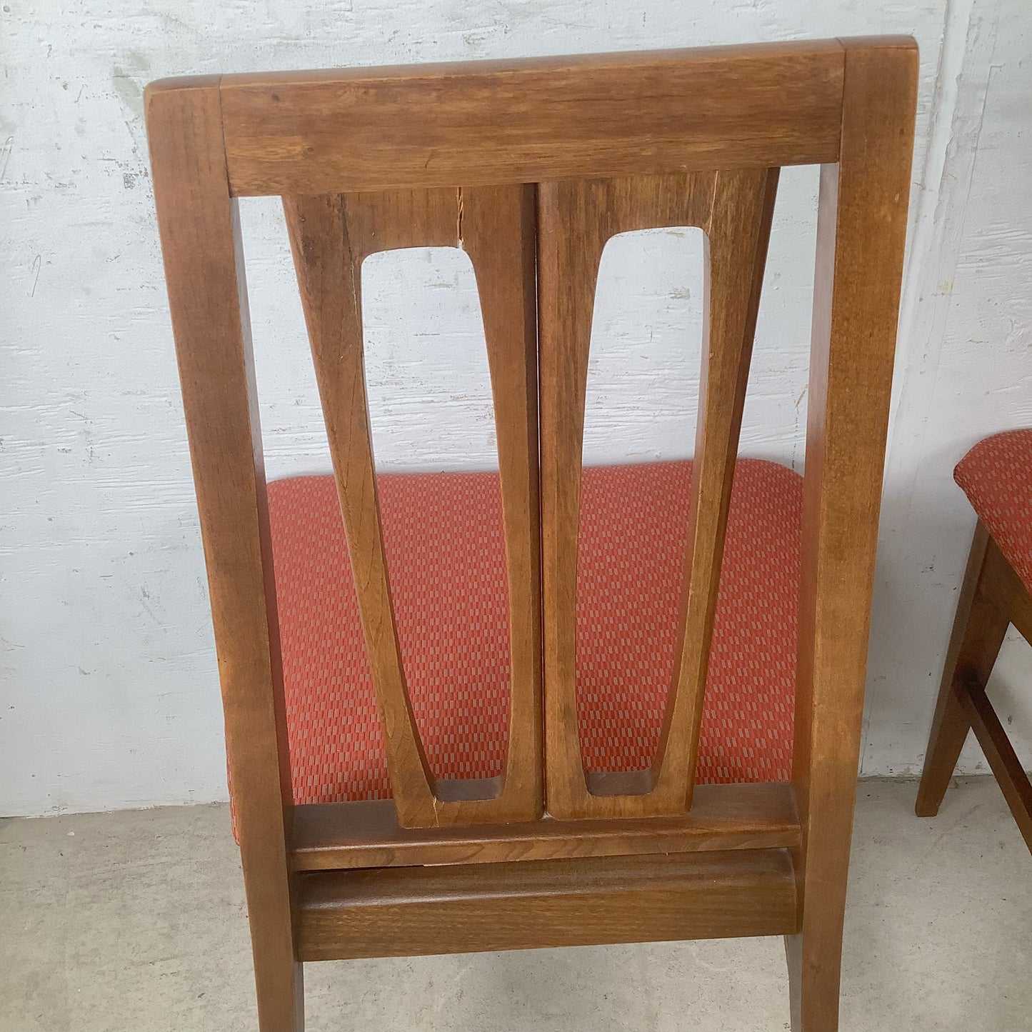 Young Manufacturing attr. Walnut High-Back Dining Chairs — A Set of Six MCM Chairs