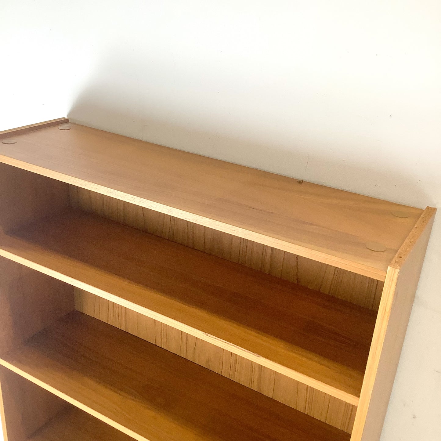 Scandinavian Modern Style Teak Bookcase | Open Display Shelving Cabinet