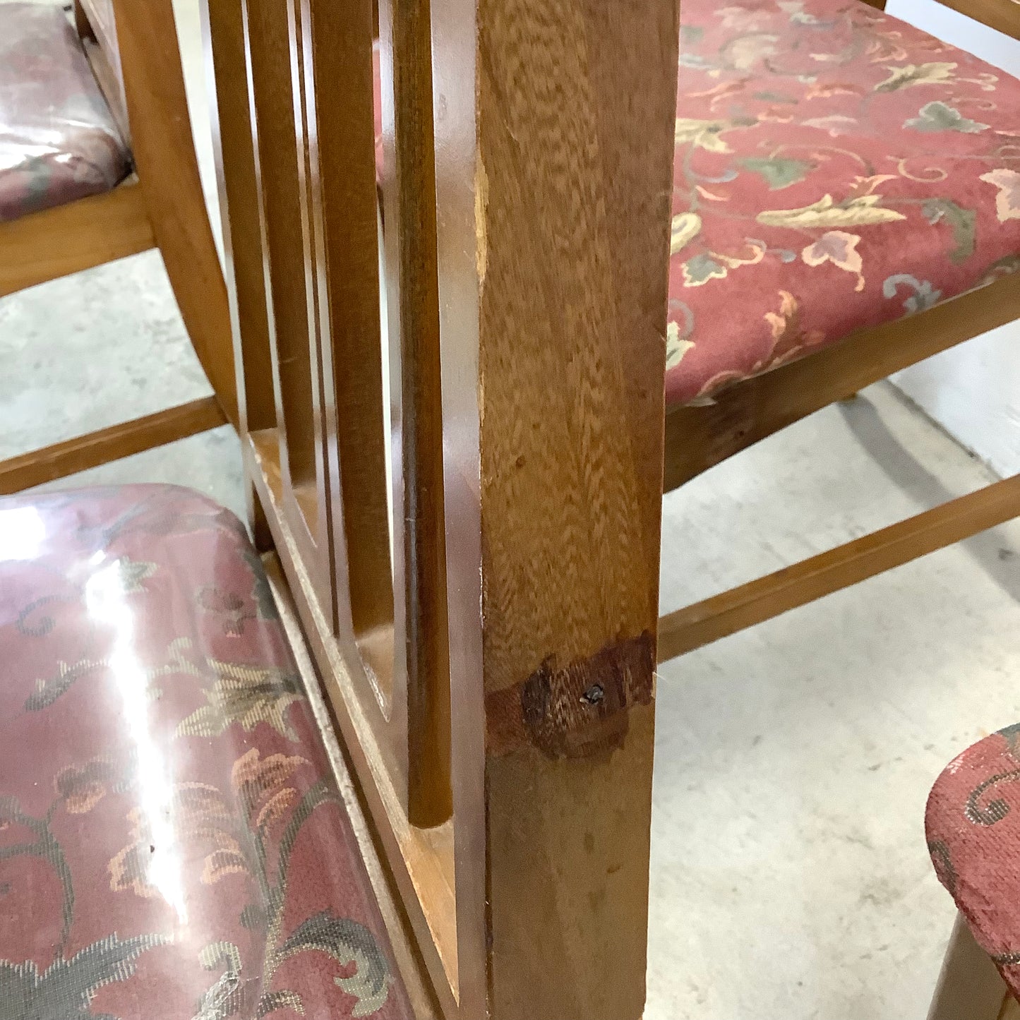 Young Manufacturing attributed Walnut Dining Chairs — A Set of Six
