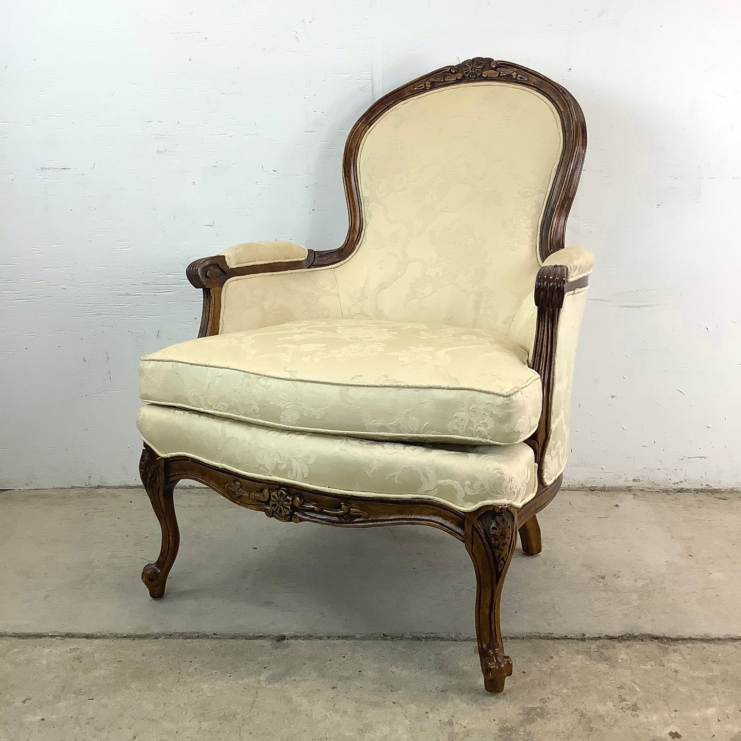 Vintage French Country Armchair by Bernhardt Furniture
