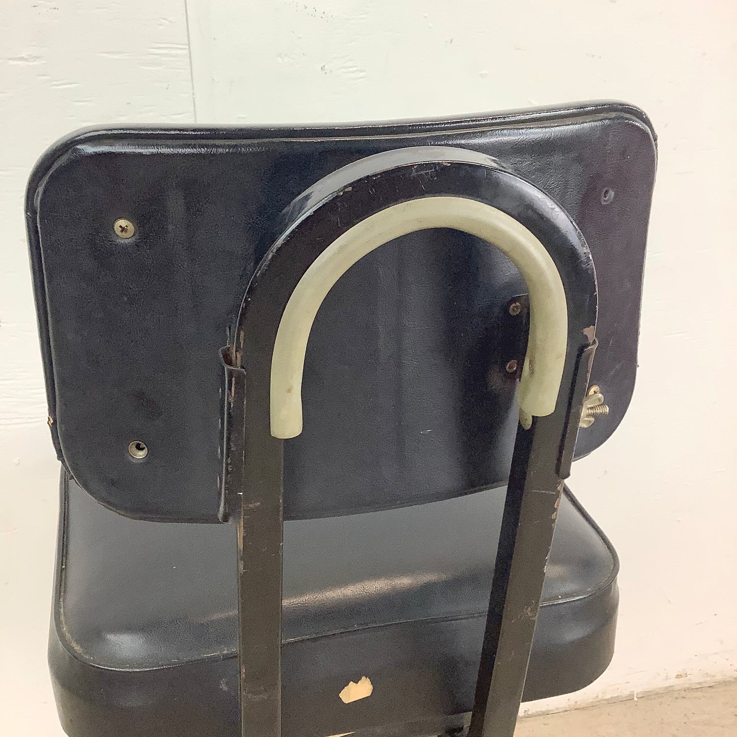 Vintage Industrial Tanker Chair With Four-Prong Wheeled Base