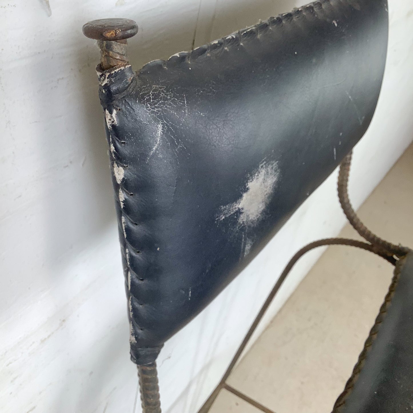 Mid-Century Studio-Made Sculptural Iron Stool