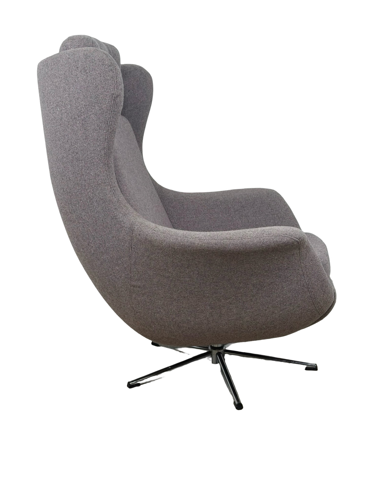 Modern Mid-Century Style Wingback Swivel Lounge Chair