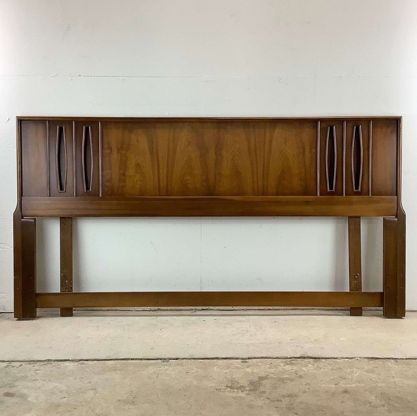 Mid-Century King Walnut Headboard