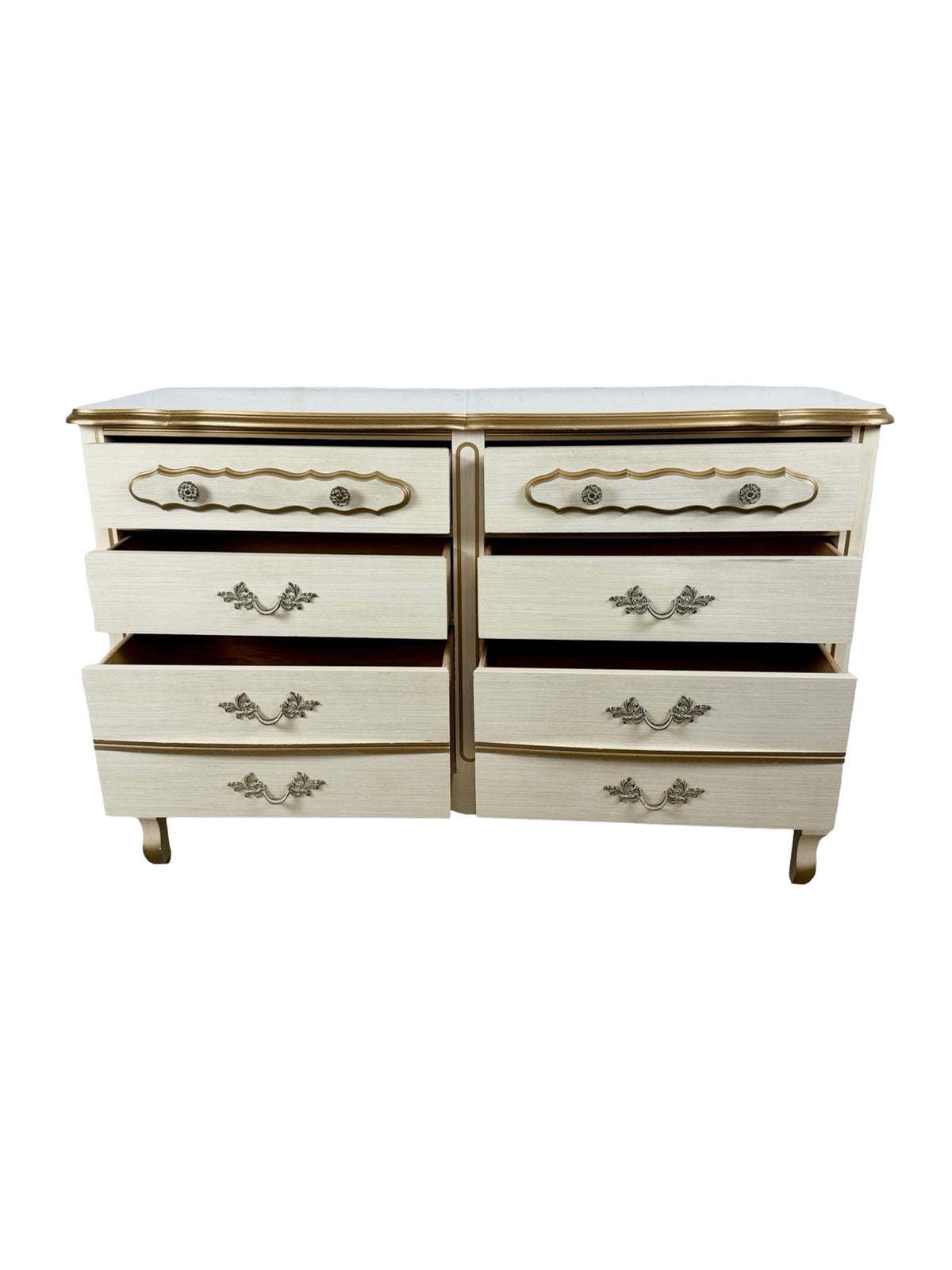 Vintage French Provincial Six-Drawer Dresser | Louis XV Revival