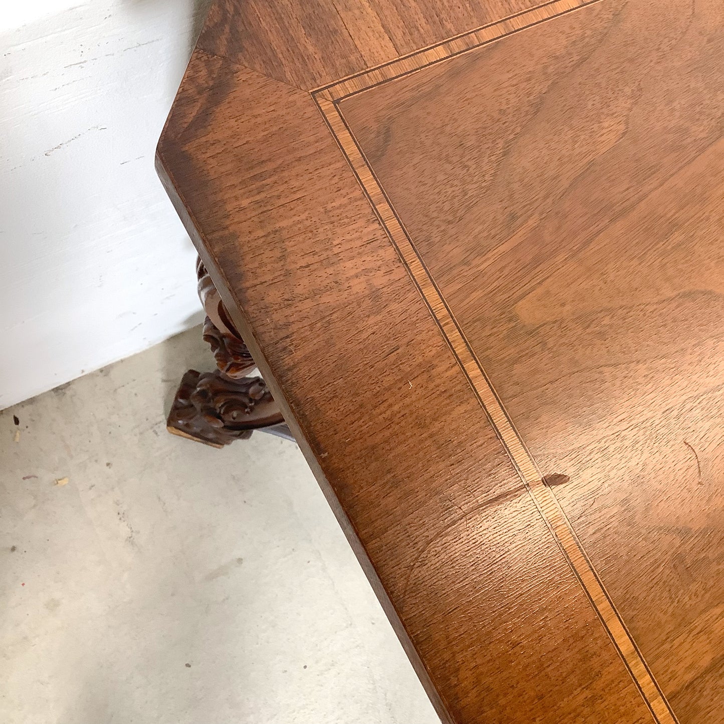 72” Carved Renaissance Revival Dining Table