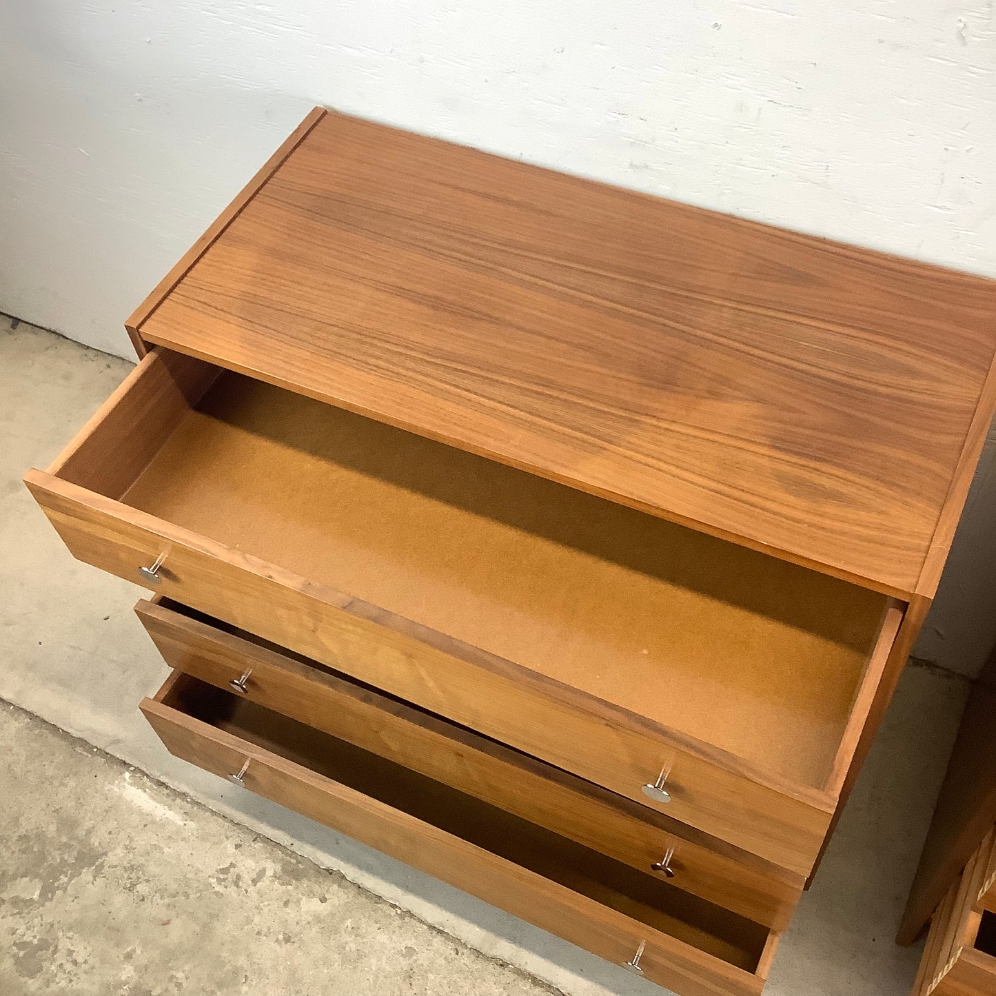 Pair Four Drawer Mid-Century Dressers