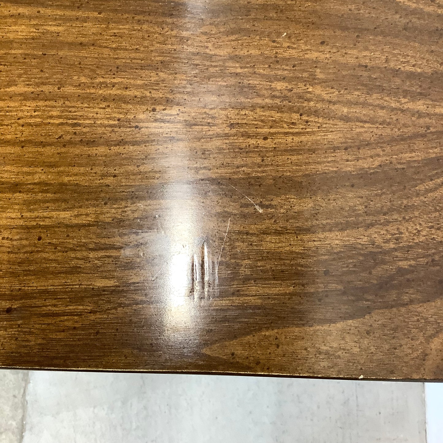 Mid-Century Walnut Finish Dining Table