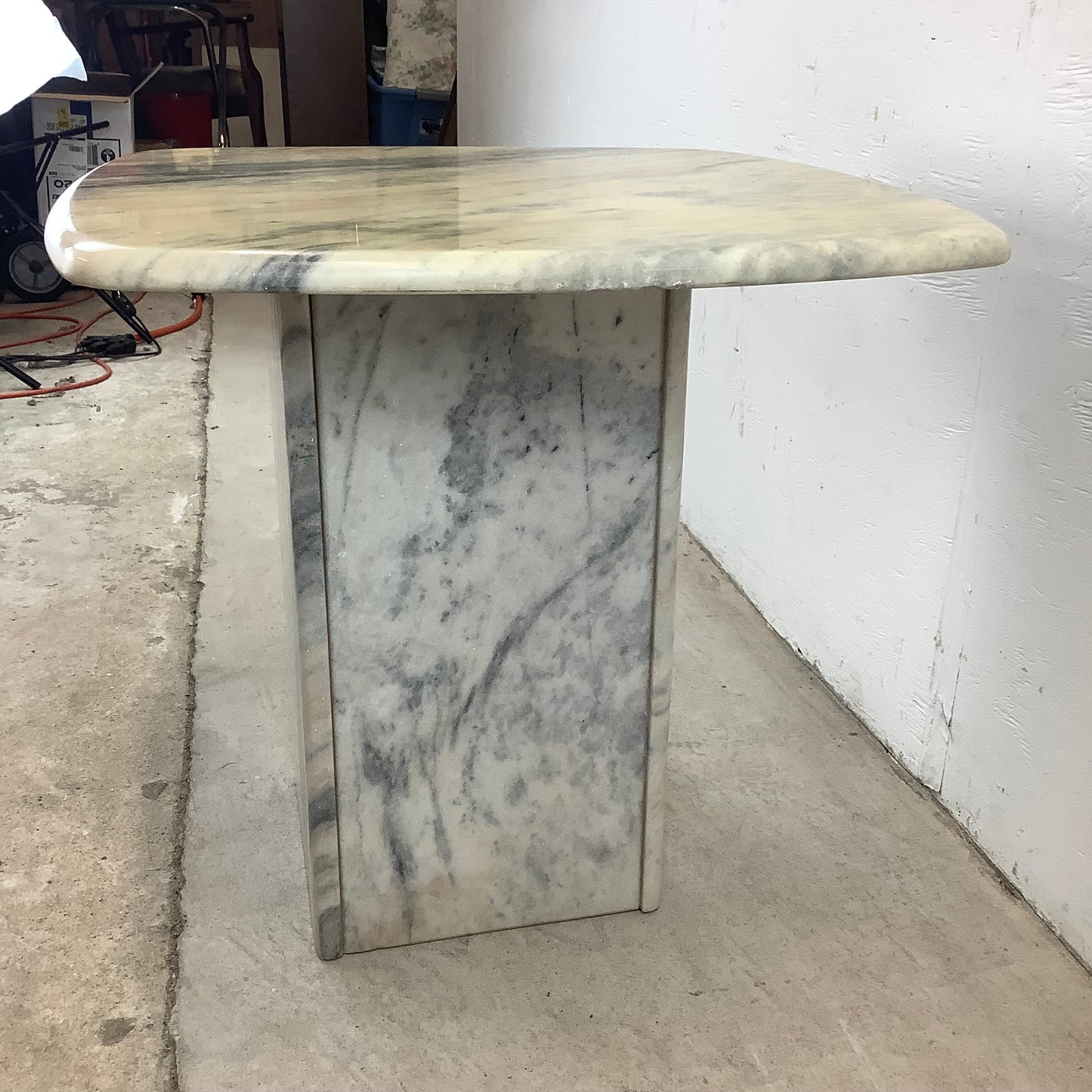 Vintage Modern Marble End Table