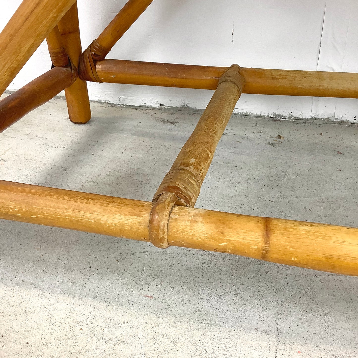 Vintage Coastal Rattan Coffee Table