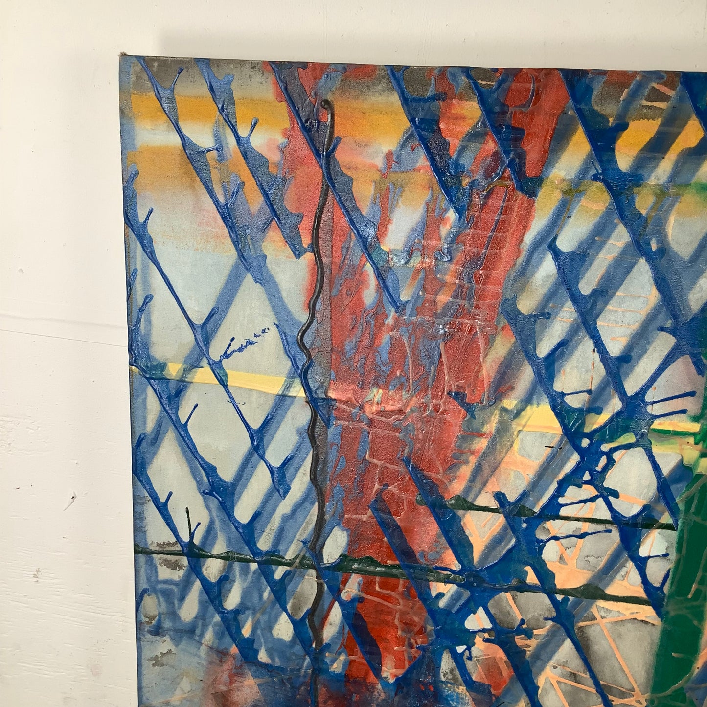 Large Contemporary Abstract Painting 70x59 – Architectural