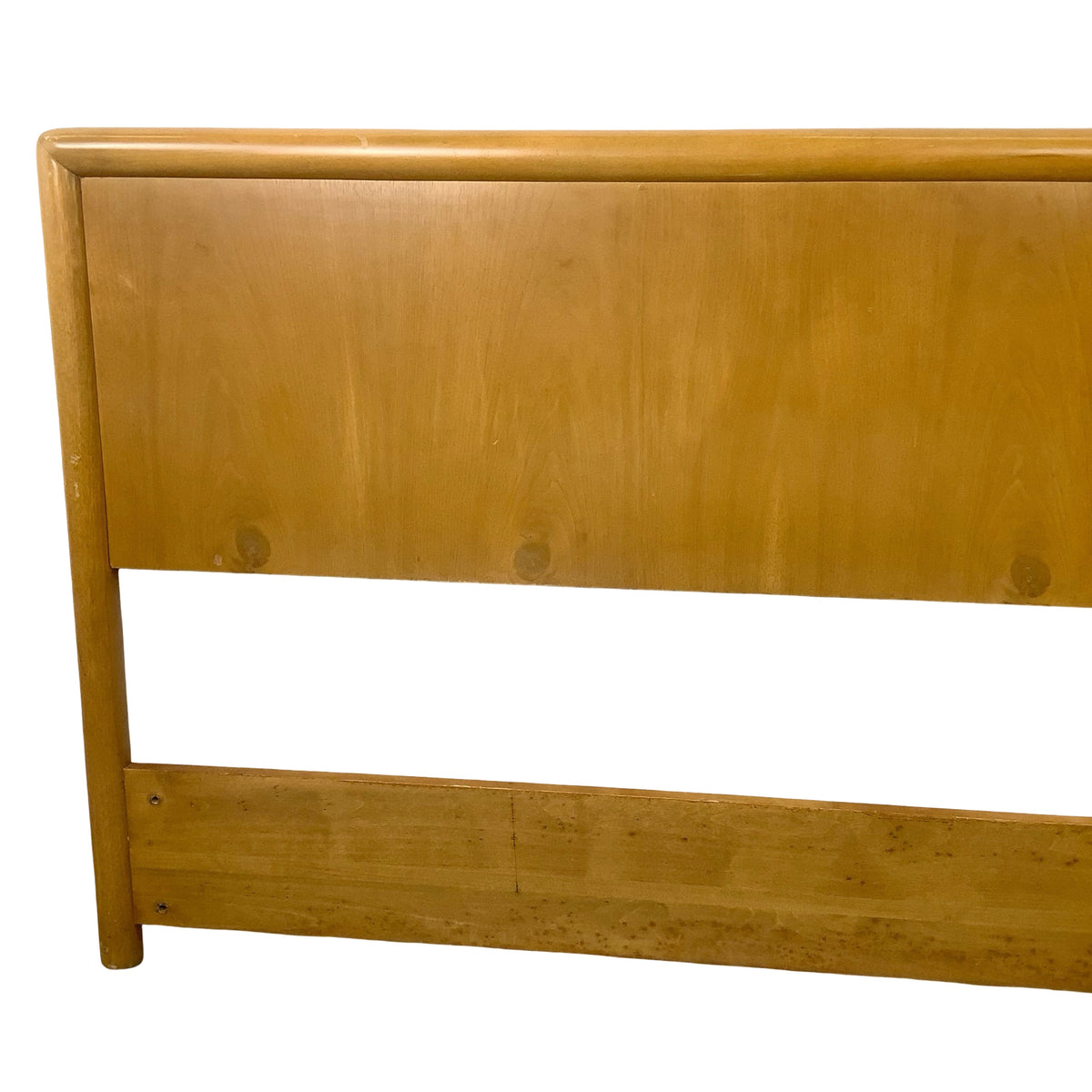 Mid-Century Modern Wood Headboard – Full/Double,  Waterfall Edge, 55"