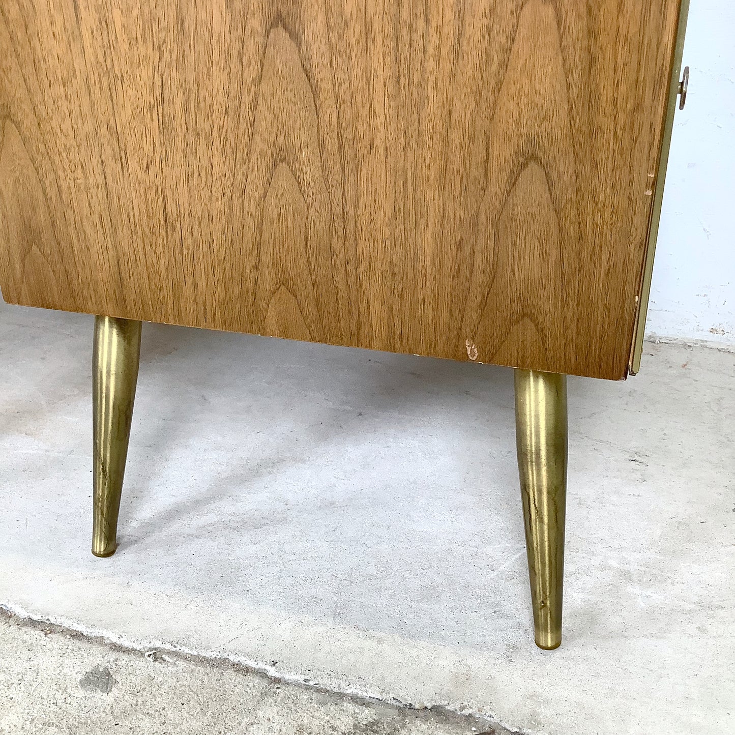 Mid-Century Brass Leg Nightstands- a Pair