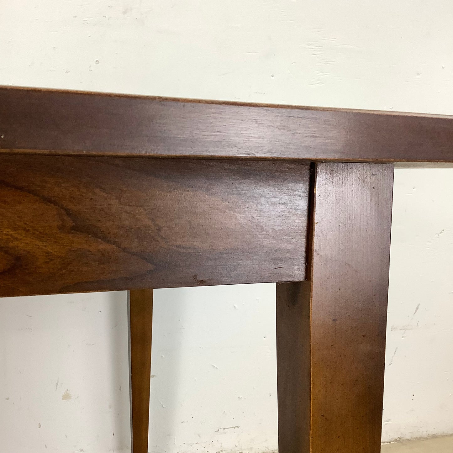 Mid-Century Walnut Finish Dining Table