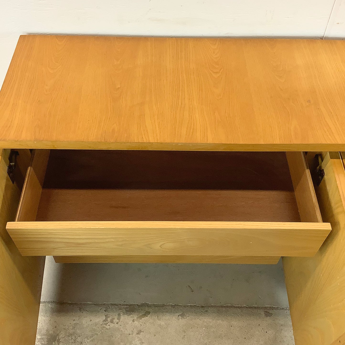 Vintage Modern Bamboo Dresser With Six Drawers