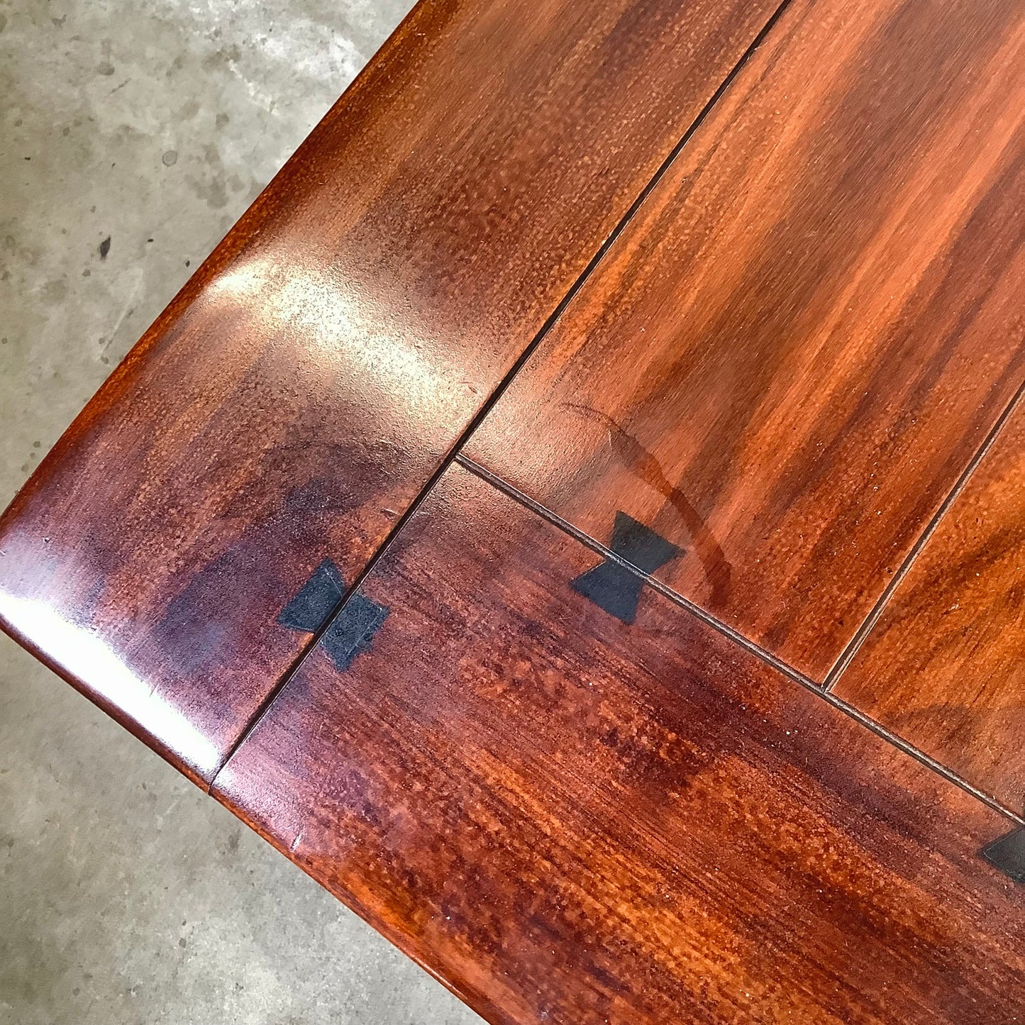 Spanish Revival Carved Extension Dining Table by Berkey & Gay