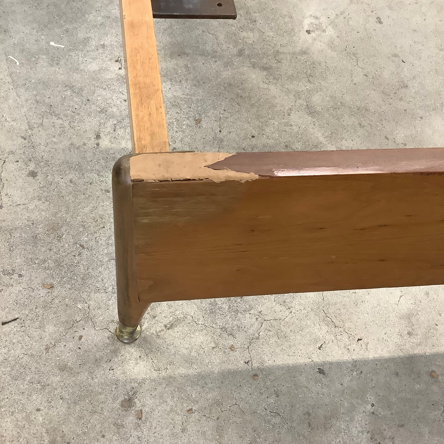 Vintage Mid-Century Bed Frame with Storage- Full
