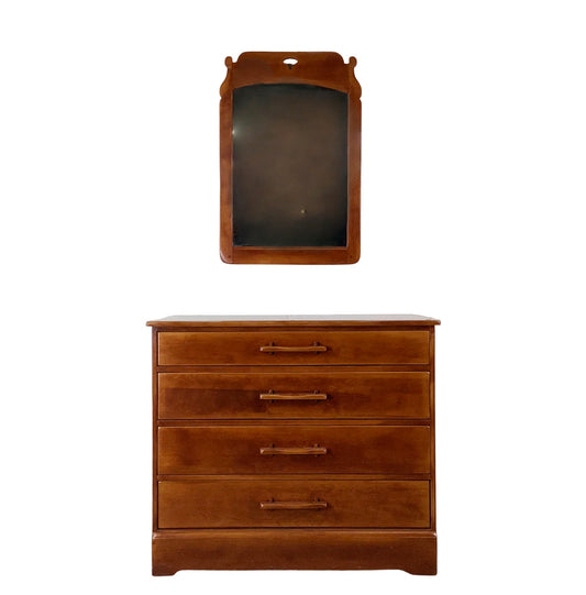 Vintage Colonial Dresser With Mirror from Cushman