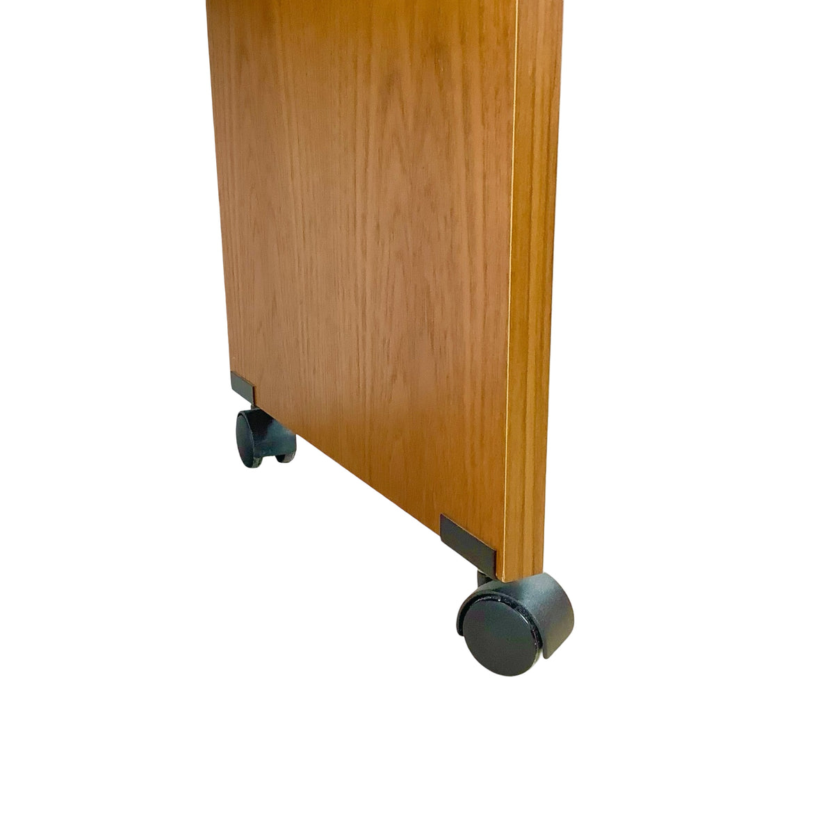 Vintage Mid-Century Modern Teak Rolling Desk and Console Table