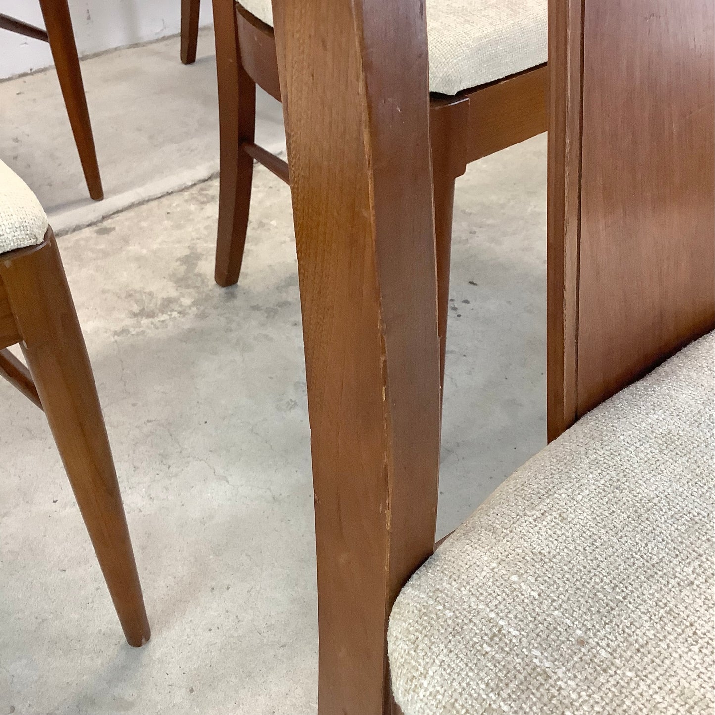 Mid-Century Walnut Dining Chairs- Six