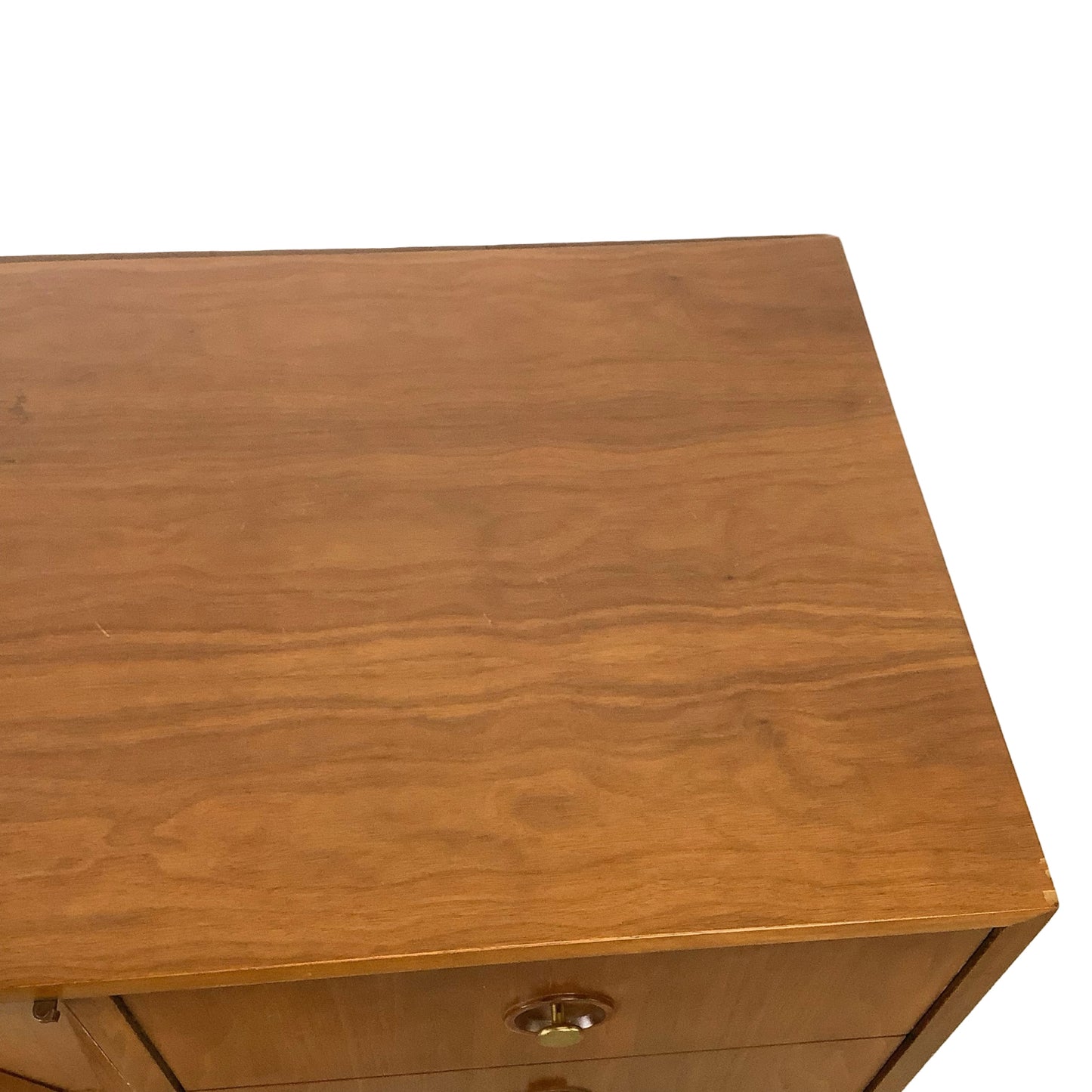 Merton Gershun for American of Martinsville "Harlequin" Walnut Mid-Century Modern Triple Dresser