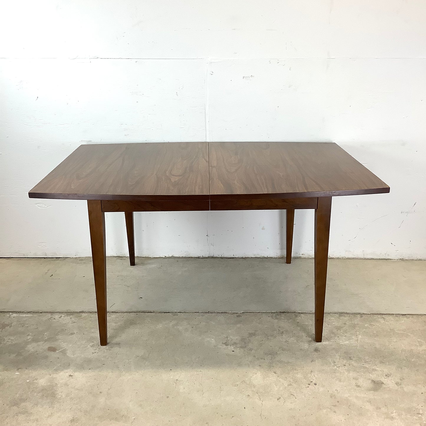 Mid-Century Walnut Finish Dining Table