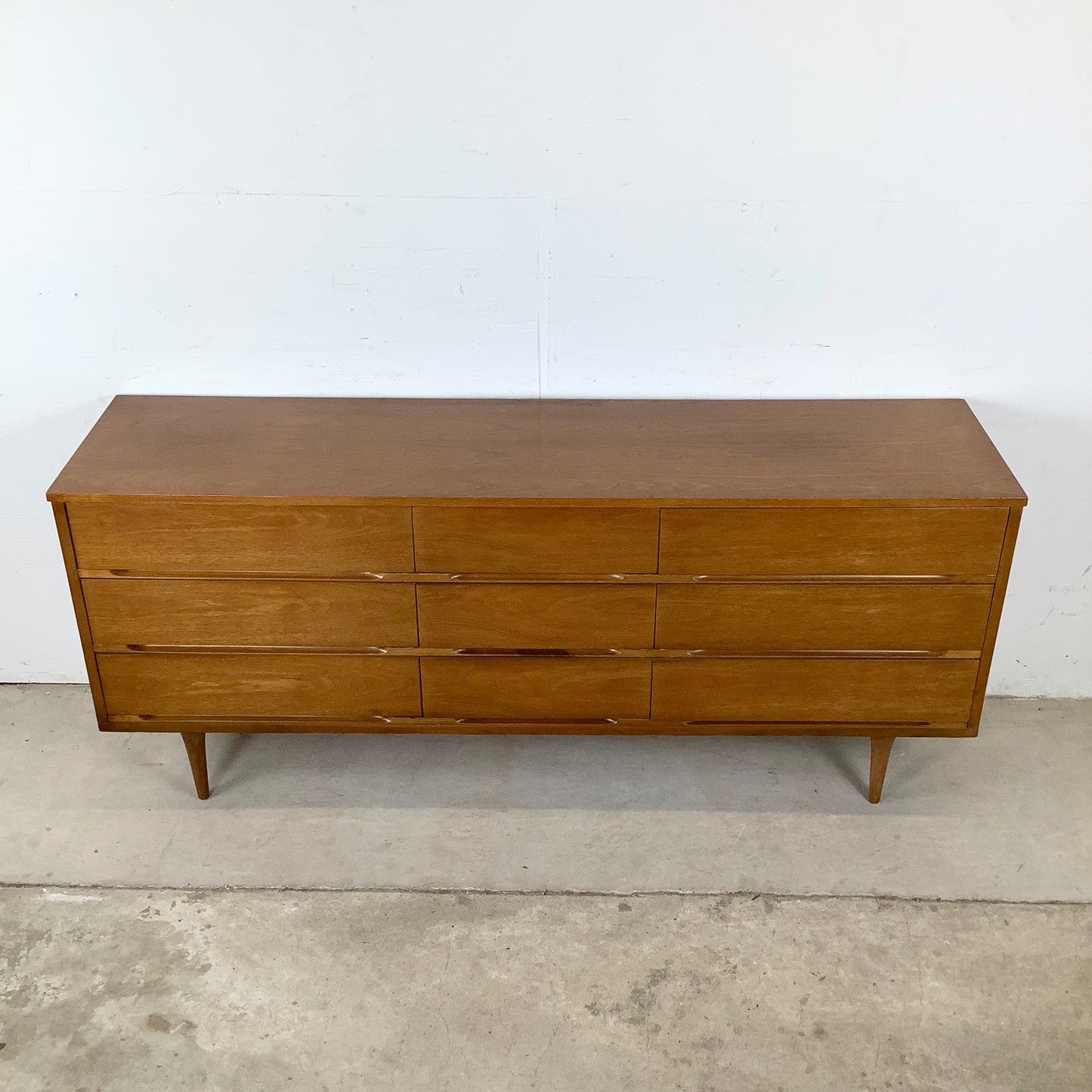 Mid-Century Nine Drawer Dresser