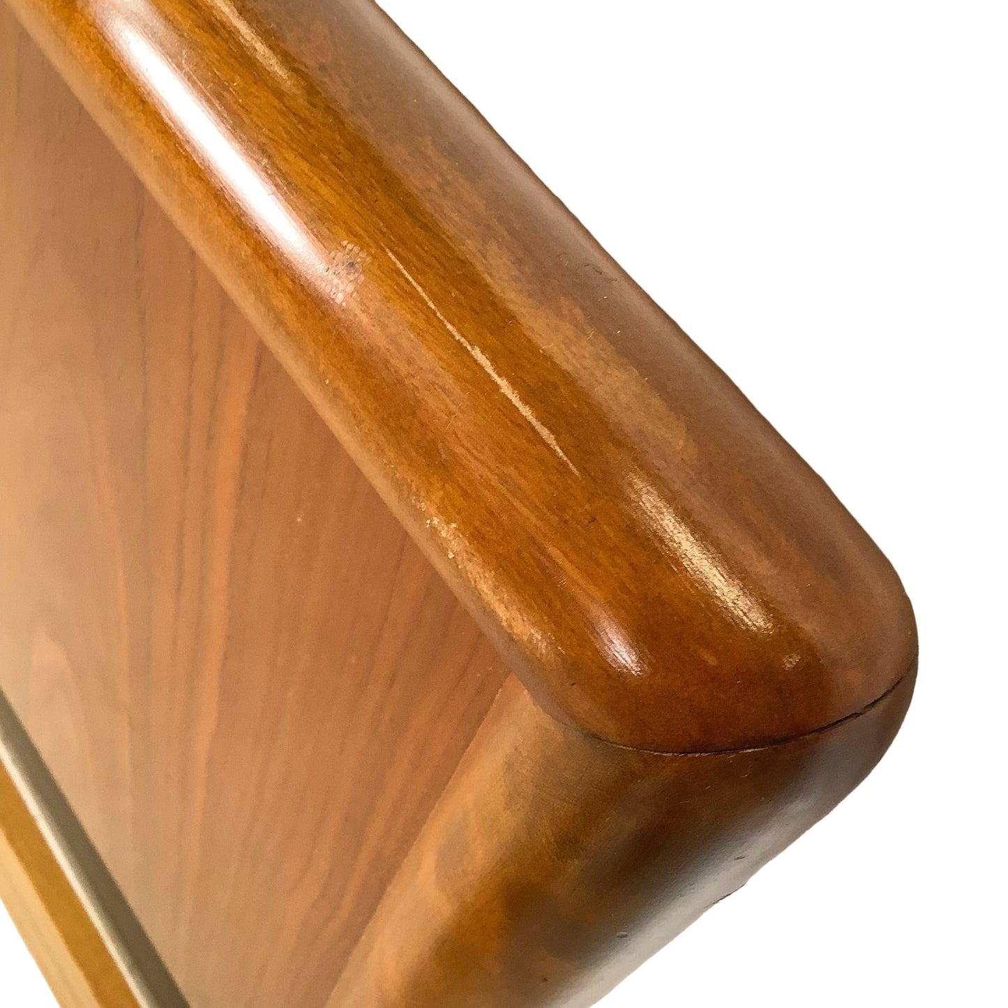 MCM Minimalist Walnut Headboard Attr. Robsjohn-Gibbings, Full