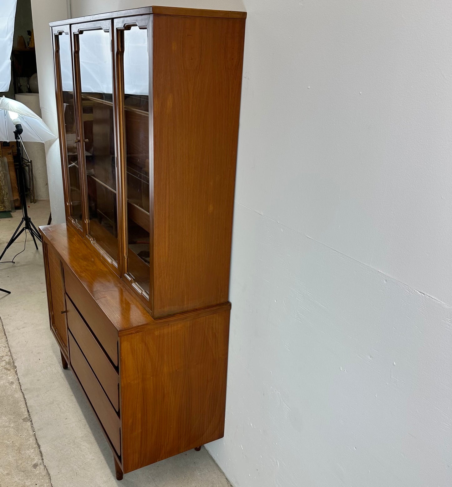 Mid-Century Sideboard With China Cabinet after Jack Cartwright