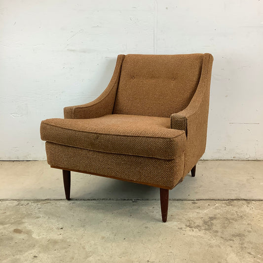 Mid-Century Upholstered Lounge Chair