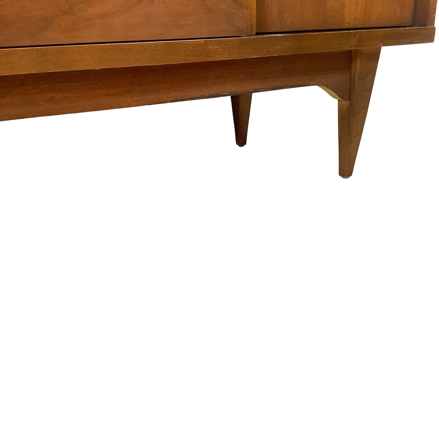 Vintage Mid-Century Modern Walnut Display Hutch, China Cabinet