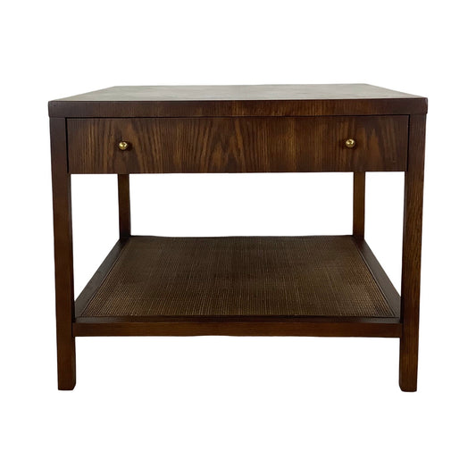 Mid-Century Modern Side Table with Drawer