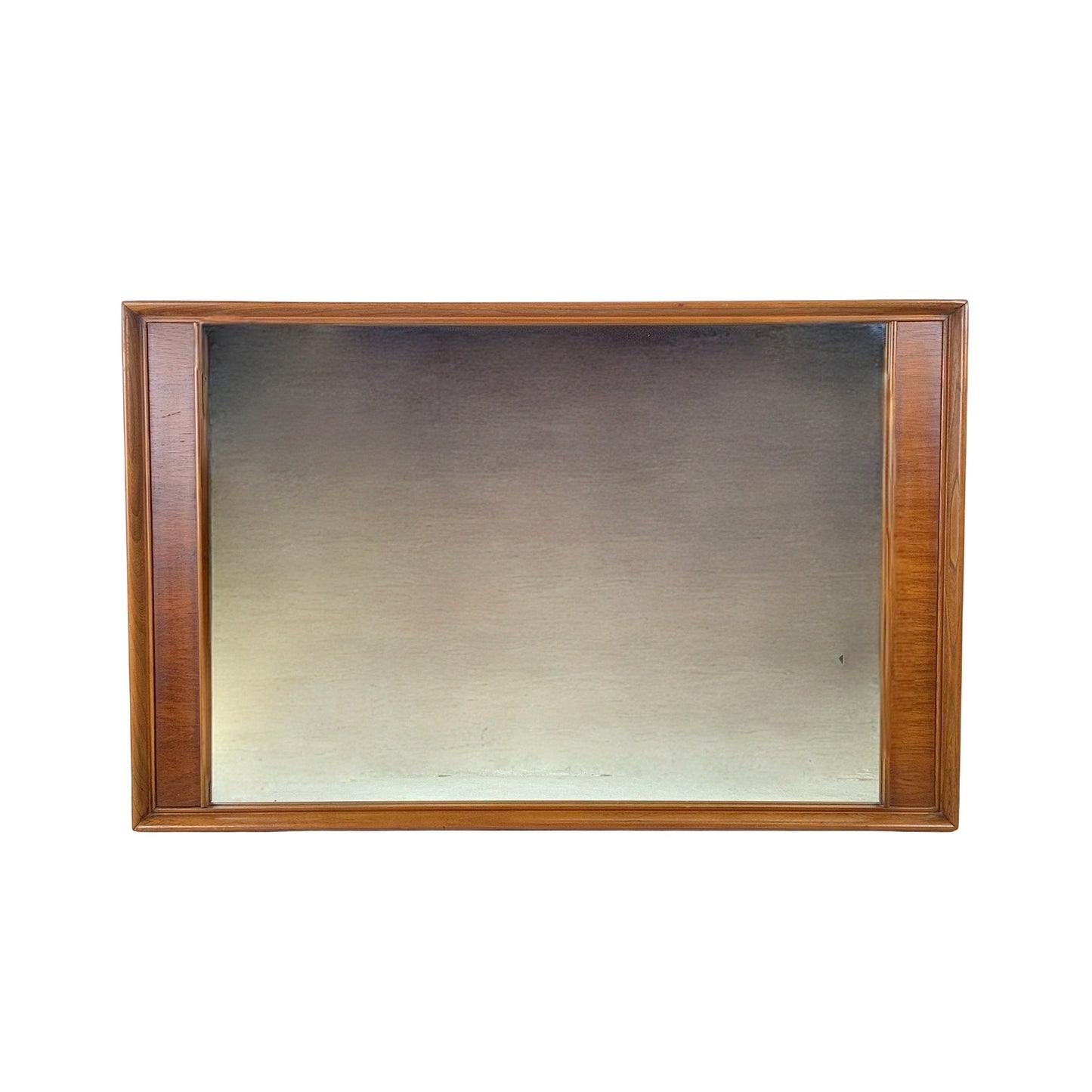Large Mid-Century American Walnut & Pecan Mirror