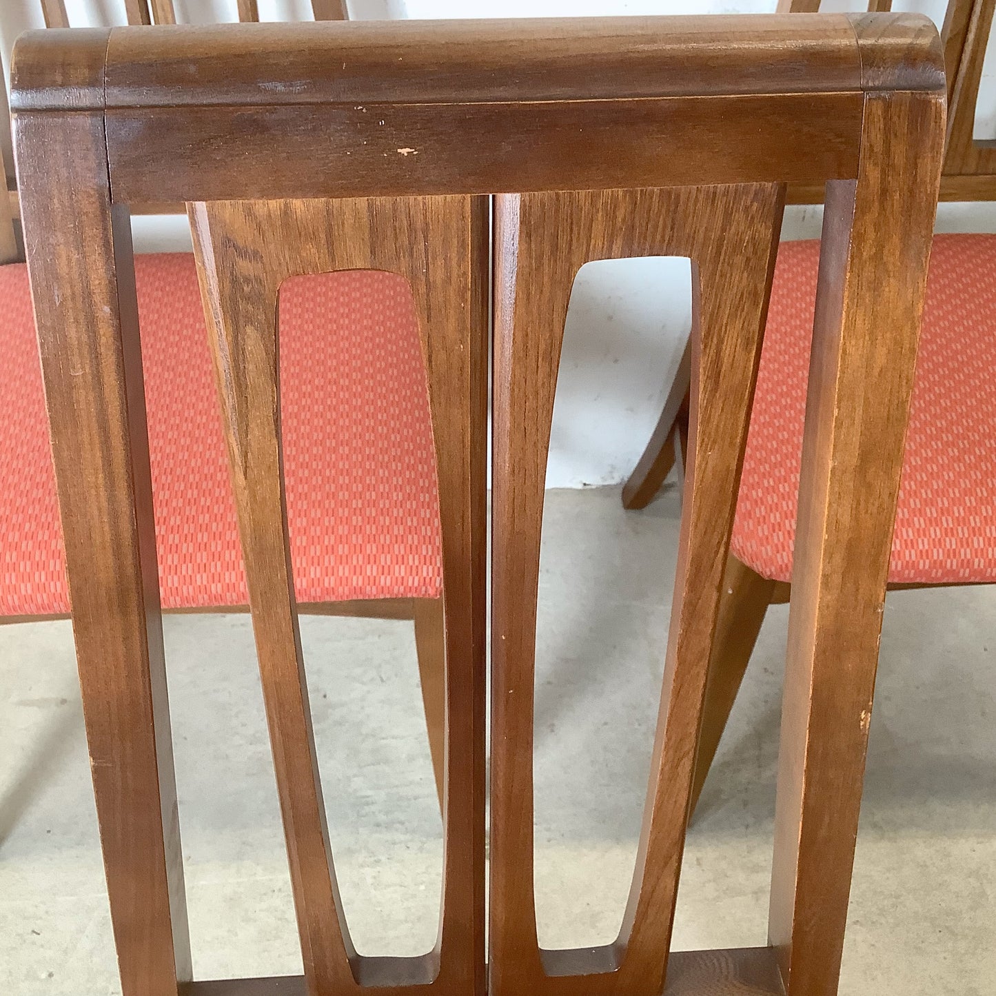 Young Manufacturing attr. Walnut High-Back Dining Chairs — A Set of Six MCM Chairs