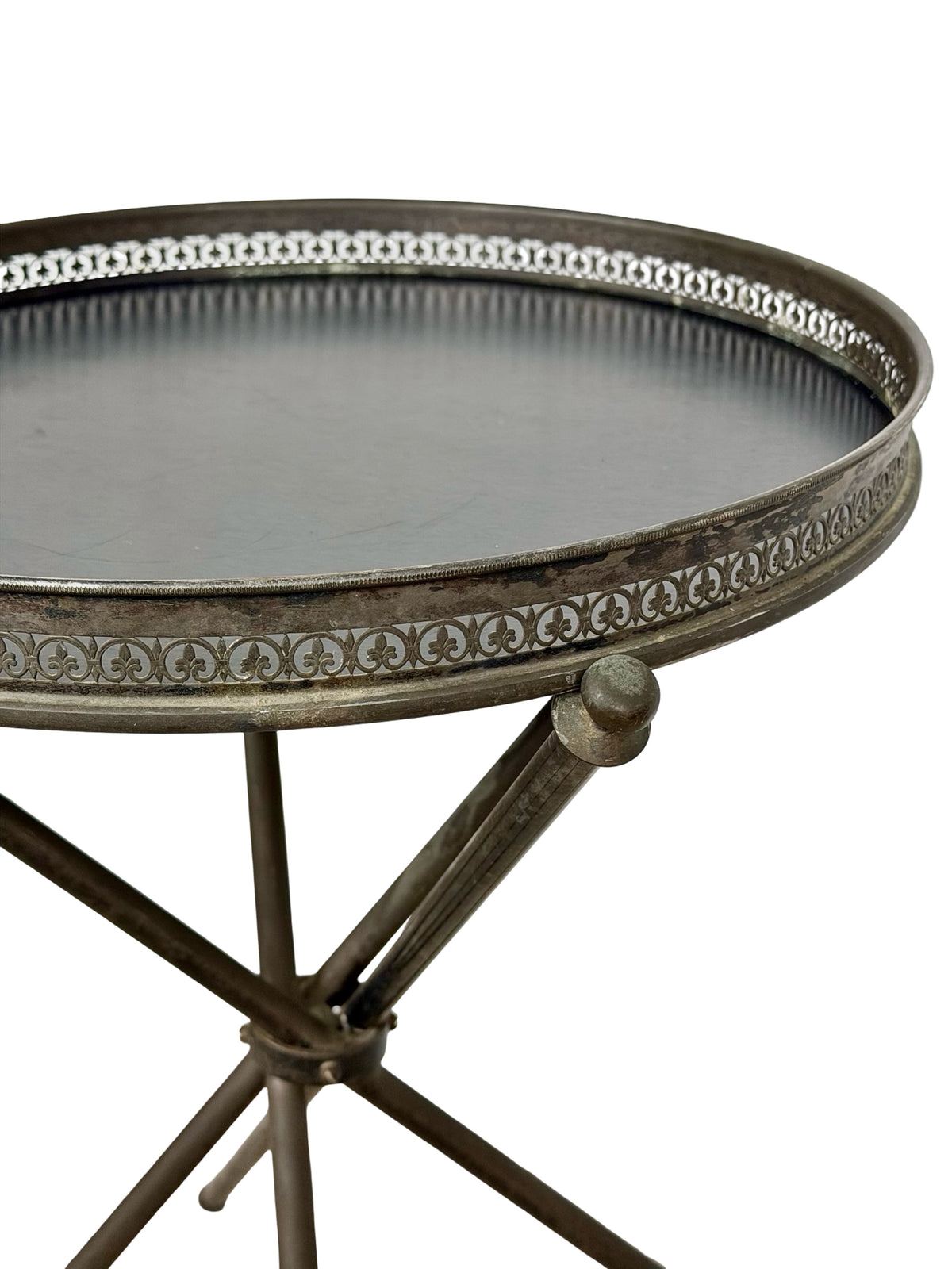 Vintage Italian Style Folding Guéridon Cocktail Tray Table