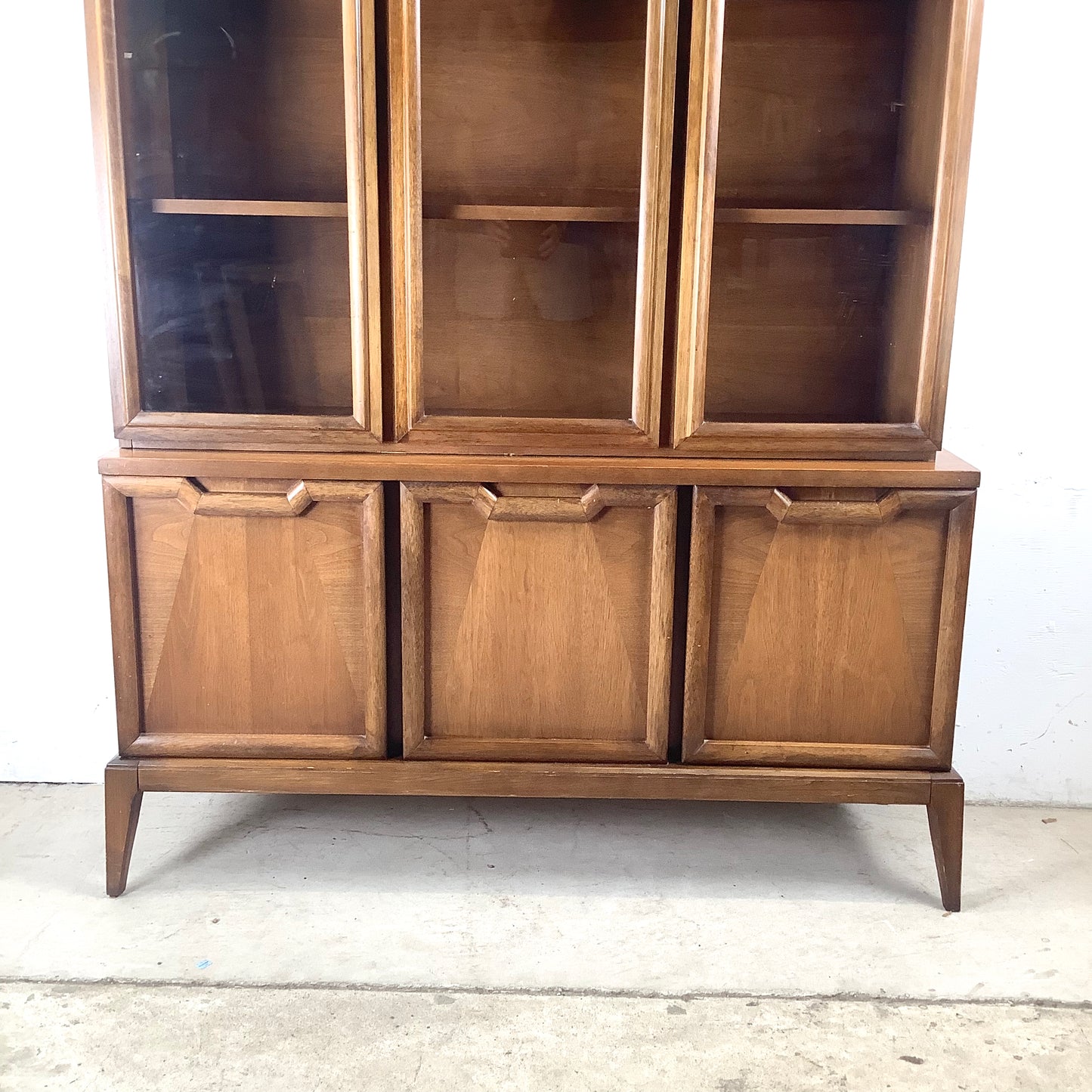 Mid-Century Credenza With Display Topper