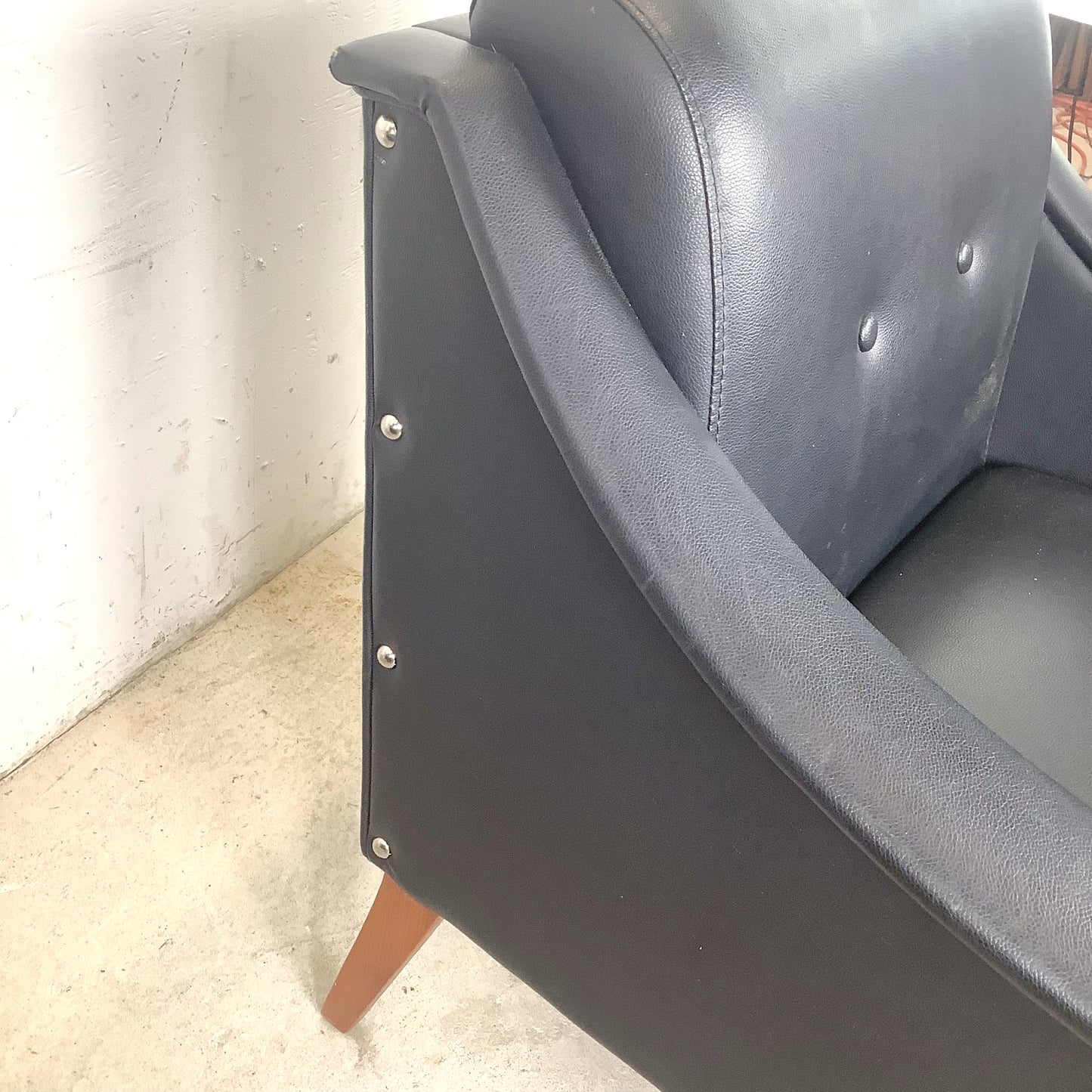 Pair Modern Gio Ponti Style Armchairs