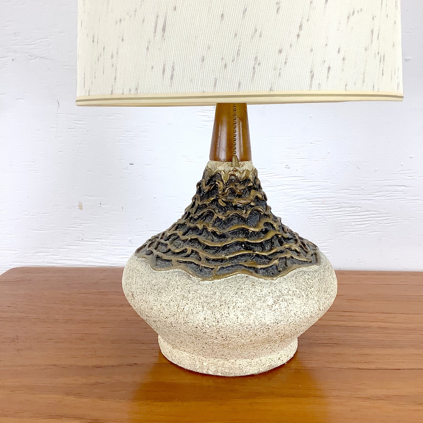 Danish Modern Studio Pottery Lamp – Sculptural Mid-Century Accent