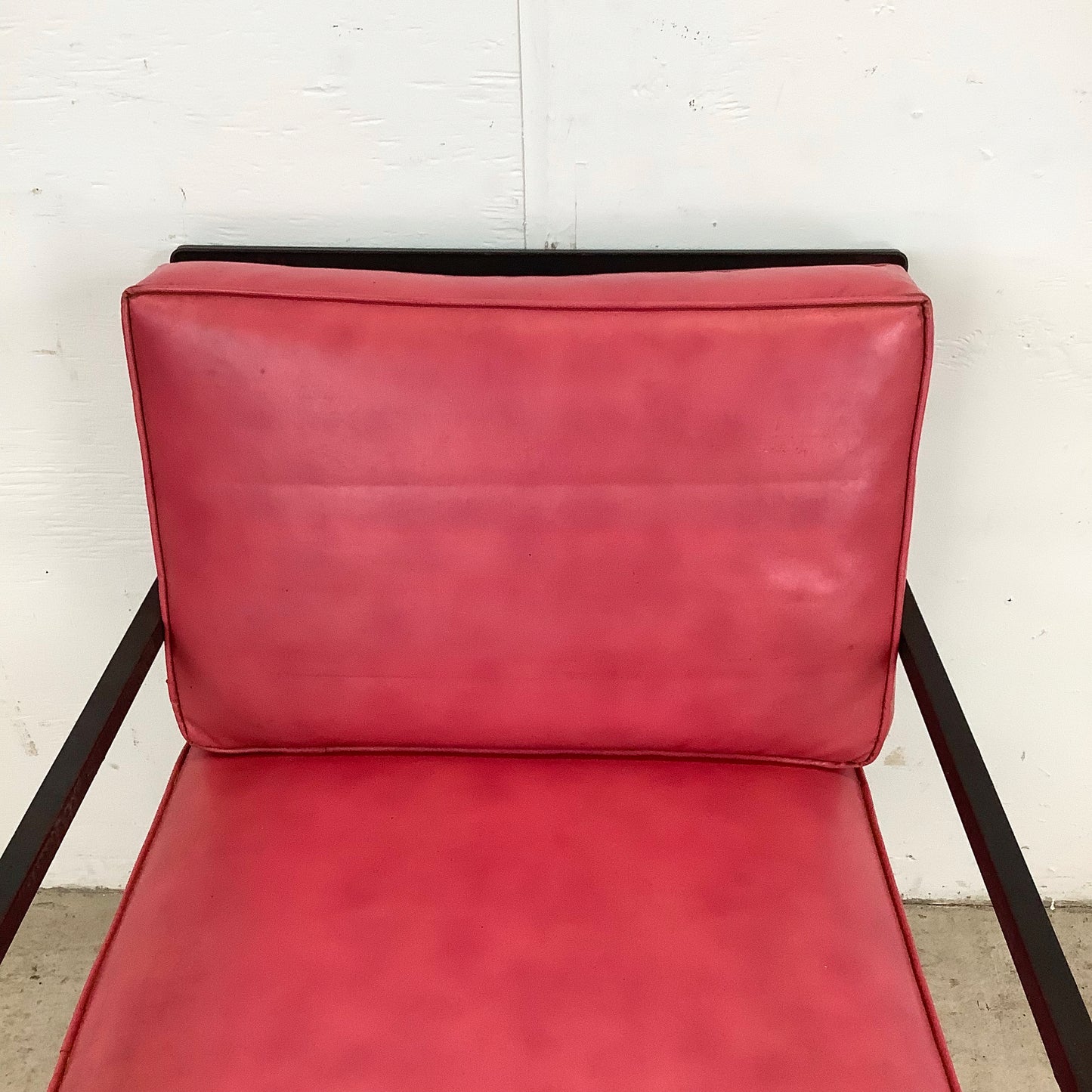 MCM Wrought Iron Patio Chair with Ottoman