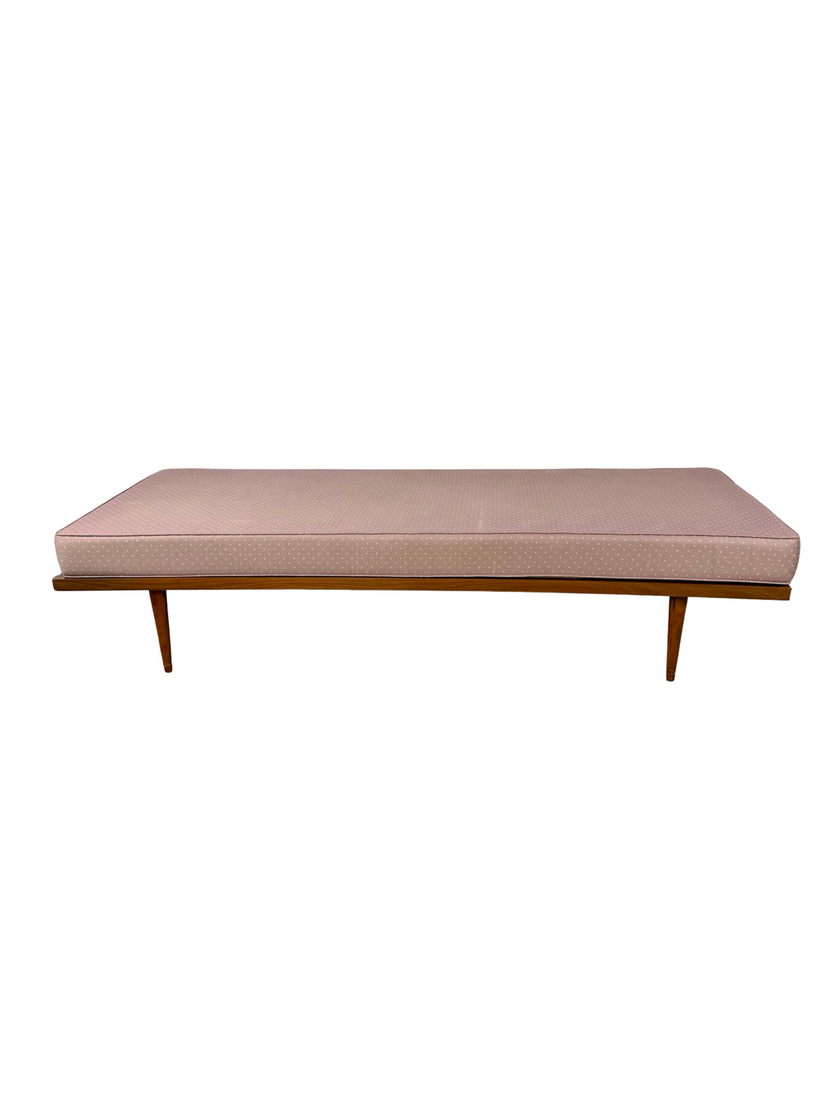 Vintage Mid-Century Modern Pink Platform Sofa & Daybed