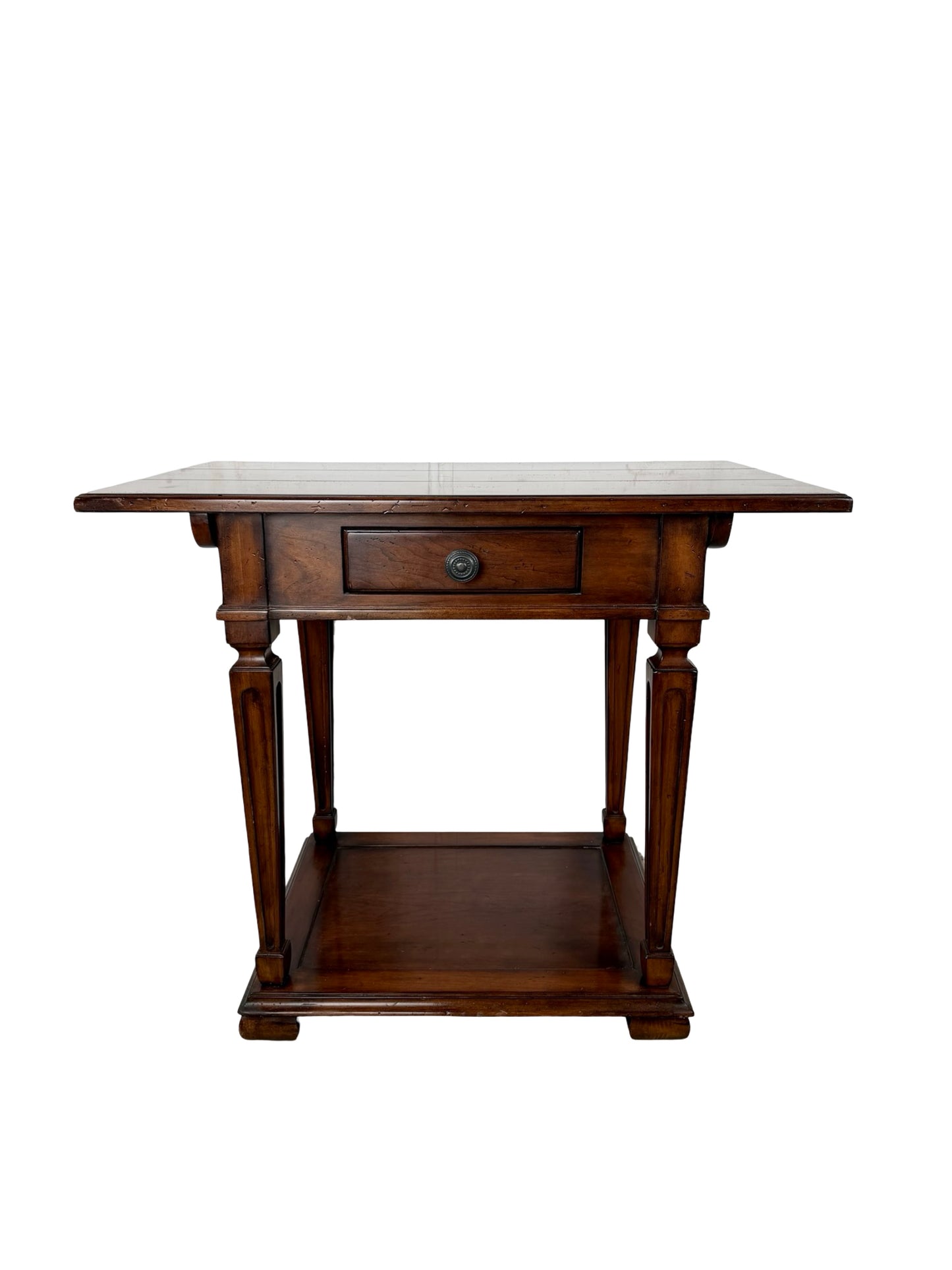 Milling Road by Baker Furniture Vintage Side Table with Drawer
