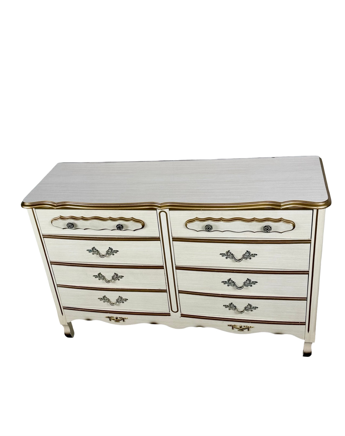 Vintage French Provincial Six-Drawer Dresser | Louis XV Revival