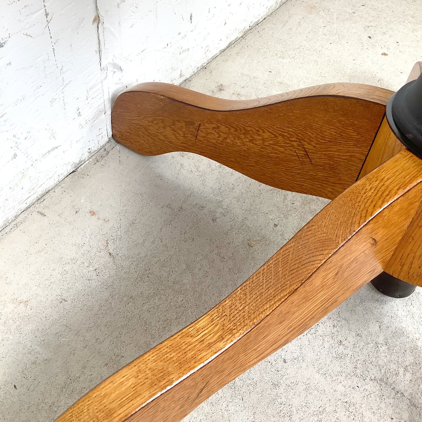 Vintage Scandinavian Modern Teak Swivel Desk Chair
