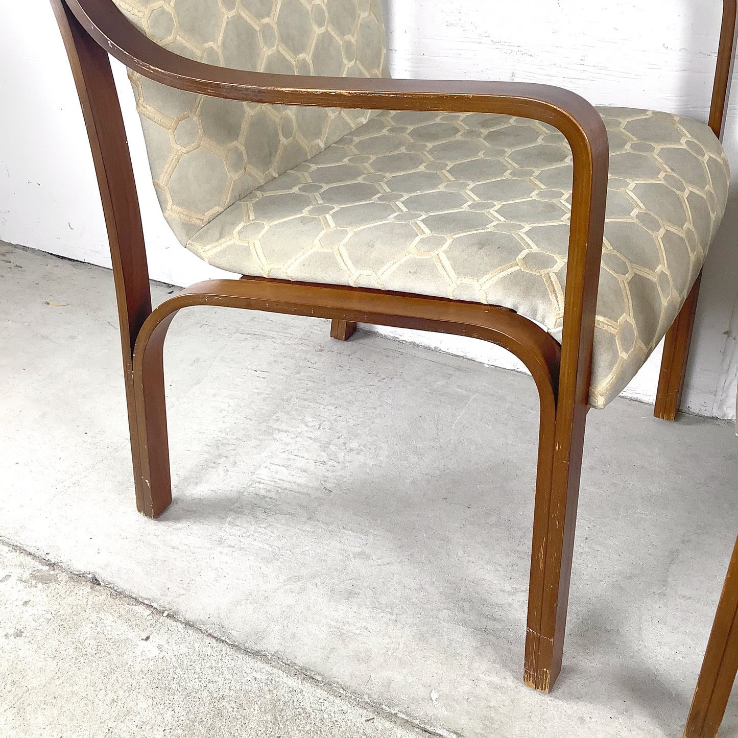 Pair of Vintage Bentwood Lounge Armchairs — Mid-Century Modern, Thonet Style