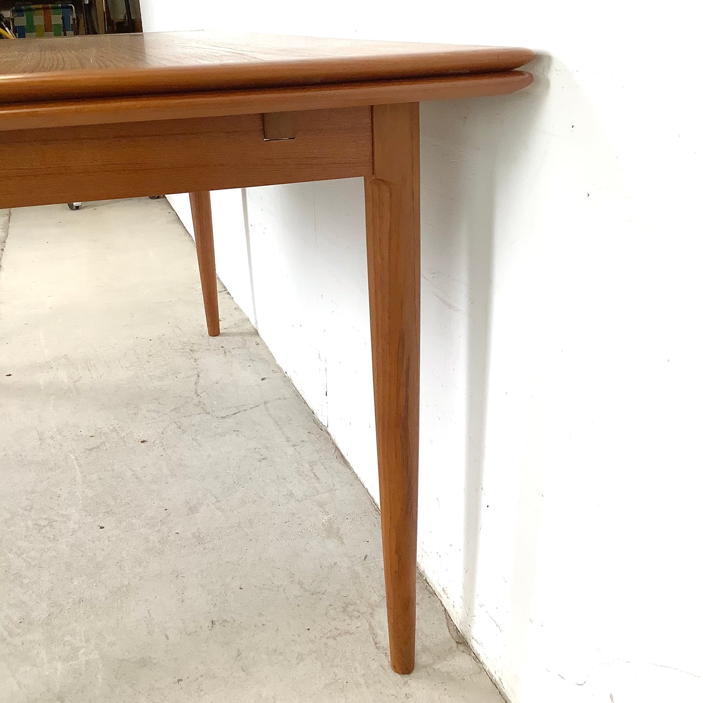 Mid-Century Danish Teak Dining Table with Draw Leaves by Skovmand & Andersen for Moreddi