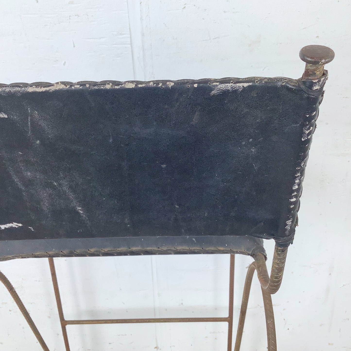 Mid-Century Studio-Made Sculptural Iron Stool