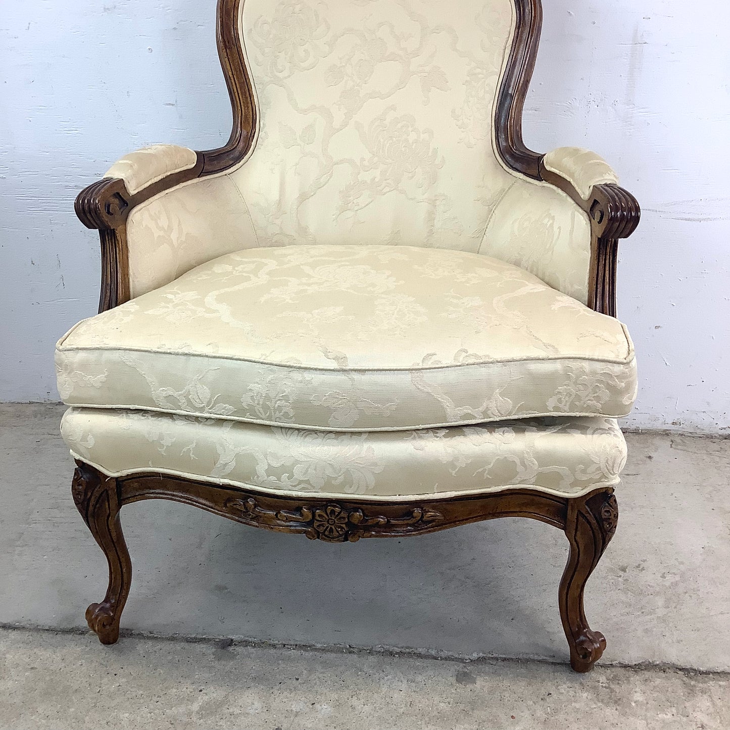 Vintage French Country Armchair by Bernhardt Furniture